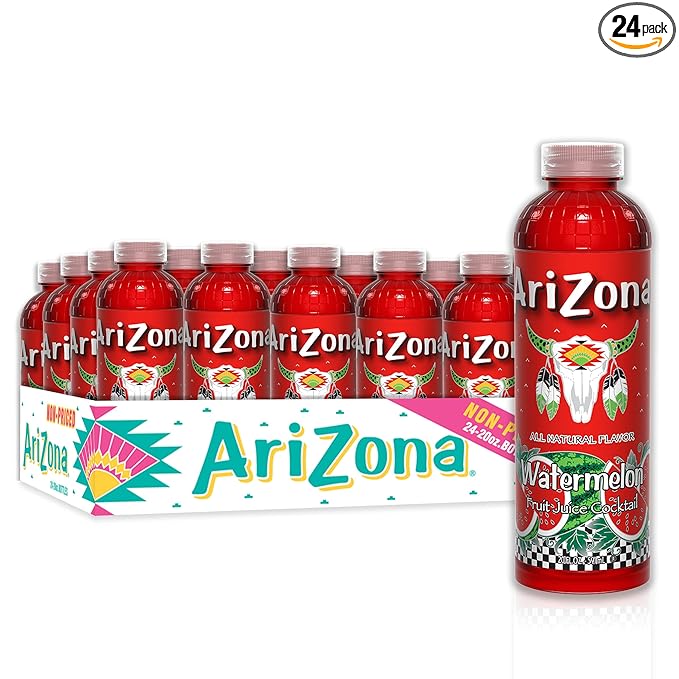 AriZona Watermelon Juice Drink, 20 Fl Oz (Pack of 24)