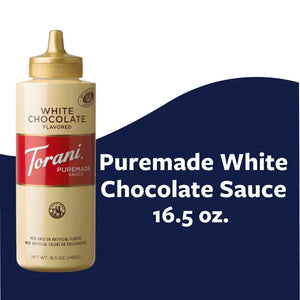 "Torani Puremade White Chocolate Sauce: Coffeehouse Delight"