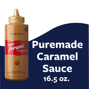"Torani Puremade Caramel Sauce: Coffeehouse Classic"