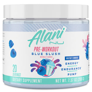 Alani Nu Pre-Workout Powder, Blue Slush, 7.3oz, 20 Servings