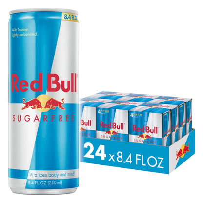 Red Bull Sugar Free Energy Drink, 8.4 fl oz, 6 Packs of 4 Cans