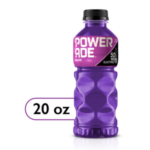 POWERADE Electrolyte Enhanced Grape Sport Drink, 20 fl oz, Bottle
