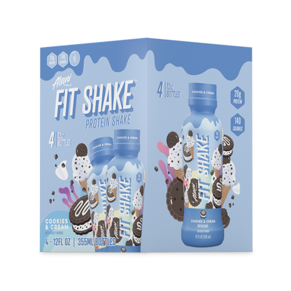 Alani Nu, Fit Shake, Protein Shake, Cookies and Cream, 20 Grams, 12oz, 4 Pk