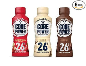 Core Power by Fairlife High Protein, 26g Protein, 3 Flavor Variety Pack, Milk Shake, 14 oz (Pack of 6)