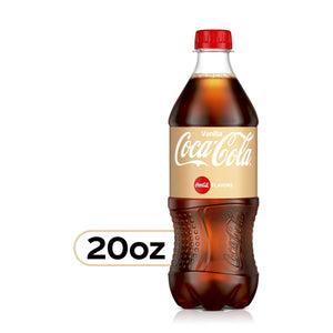 Coca-Cola Vanilla Soda Pop, 20 fl oz Bottle