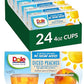 Dole Fruit Bowls No Sugar Added Variety Pack Snacks, Peaches, Mandarin Oranges & Cherry Mixed Fruit, 4oz 12 Cups, Gluten & Dairy Free, Bulk Lunch Snacks for Kids & Adults