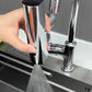 "Universal Rotating Faucet Bubbler: Splash-Proof Kitchen Gadget"