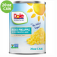 (4 pack) Dole Crushed Pineapple in 100% Pineapple Juice, 20 oz Can