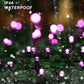 66ft Halloween & Christmas Fairy Lights, 200 LED Purple String Lights - 8 Modes, Indoor/Outdoor Decoration