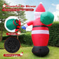 8 FT Christmas Inflatable Santa Claus Outdoor Decorations, Blow up Santa Claus with Gift Bag, Giant Santa Carrying Present Sack, Xmas Decor for Yard Garden Lawn, Built-in LED Lights, IP44 Waterproof