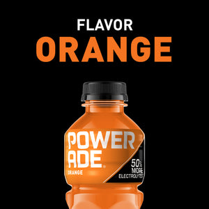 POWERADE Electrolyte Enhanced Orange Sport Drink, 20 fl oz, 8 Count Bottles