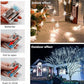 MILEXING Christmas Lights, Snowflake String Lights 19.6 ft 40 LED Fairy Lights Battery Operated Waterproof for Xmas Garden Patio Bedroom Party Decor Indoor Outdoor Celebration Lighting