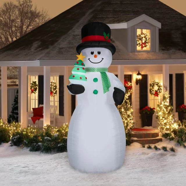 Inflatables Christmas Snowman, Multicolor, 3.5 ft H, by Holiday Time