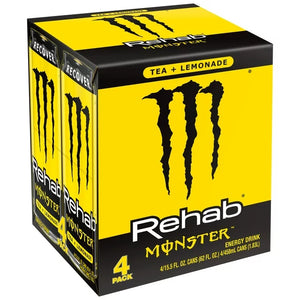 Monster Rehab, Lemonade, Rehab Tea + Lemonade Energy Drink, 15.5 fl oz, 4 Pack