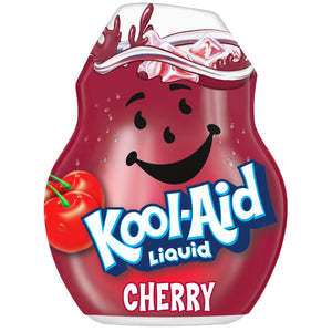 (6 pack) Kool-Aid Liquid Cherry Artificially Flavored Soft Drink Mix, 1.62 fl oz Bottle