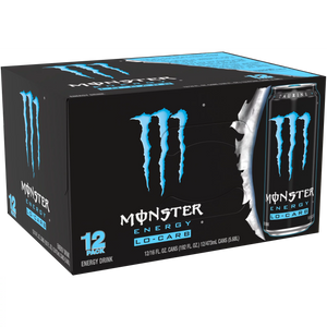 (12 Cans) Monster Energy Lo-Carb, Energy Drink, 16 fl oz