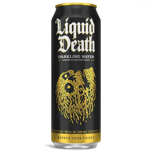 Liquid Death Sparkling Water, 19.2 oz King Size Cans (8-Pack)