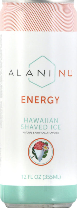 Alani Nu Energy Drink - Hawaiian Shaved Ice - 12oz Cans (Single Cans)