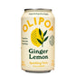 OLIPOP Prebiotic Soda, Ginger Lemon, 12 fl oz, 12 Pack