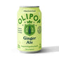 OLIPOP Prebiotic Soda, Ginger Ale, 12 fl oz, 12 Pack