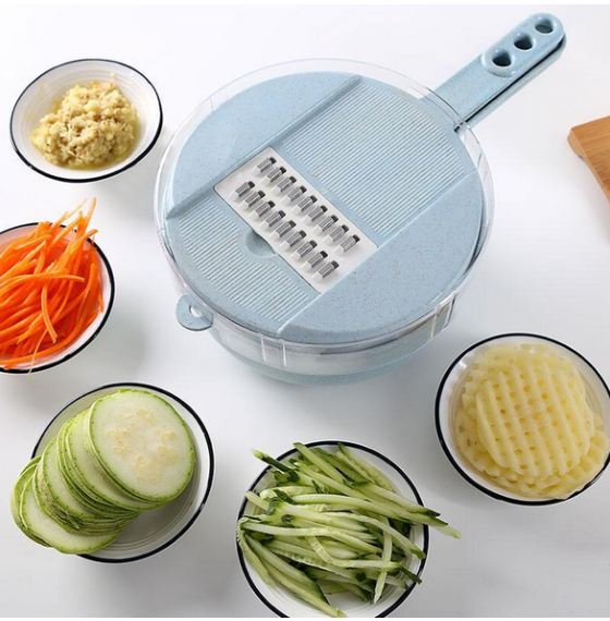 "8-in-1 Mandoline Vegetable Slicer: Kitchen Essential"