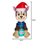 Airblown Inflatables Christmas Chase with Santa Paws Sack Nick