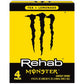 Monster Rehab, Lemonade, Rehab Tea + Lemonade Energy Drink, 15.5 fl oz, 4 Pack