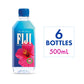 FIJI Natural Artesian Bottled Water 500 mL / 16.9 Fl Ounce (Pack of 6) - 100% Recycled Plastic