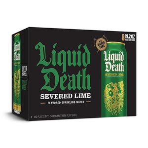 Liquid Death Lime & Mango Mixed Pack, 19.2 oz King Size Cans (16-Pack)
