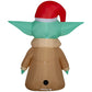 Airblown Inflatables Christmas Stylized Grogu with Santa hat Star Wars