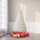 Holiday Time 6.5ft White Pre-Lit Madison Pine Christmas Tree with Clear Lights