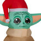 Airblown Inflatables Christmas Stylized Grogu with Santa hat Star Wars