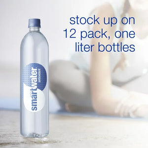 smartwater antioxidant premium vapor distilled enhanced water, 33.8 fl oz, 12 count bottles