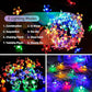 ITICdecor Solar Flower Lights: 50 LED, Outdoor, Waterproof, Garden Decor (Multi-Colored)