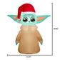 Airblown Inflatables Christmas Stylized Grogu with Santa hat Star Wars