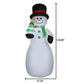 Inflatables Christmas Snowman, Multicolor, 3.5 ft H, by Holiday Time