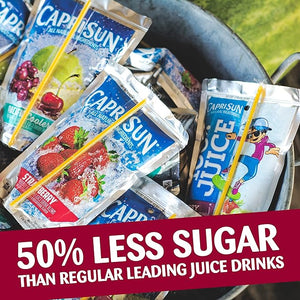 Capri Sun Roarin' Waters Wild Cherry Ready-to-Drink Juice (40 Pouches, 4 Boxes of 10)