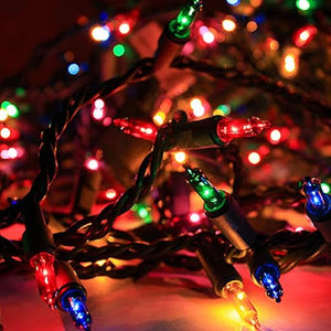 Dazzle Bright Christmas Lights: 33FT, 150 Incandescent, UL Certified, Indoor/Outdoor Decor (Multi-Colored)