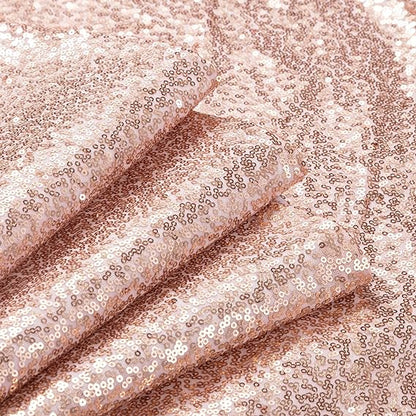 HBlife 48 Rose Gold Sequin Tree Skirt - Sparkling Holiday Decor