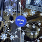 100 LED Christmas Snowflake Lights, 32ft Snowflake Fairy String Lights Indoor, 8 Modes Plug in Christmas String Lights, Waterproof Xmas Light for Christmas Decorations, Xmas Tree, New Year(White)