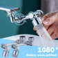 "1080 Swivel Faucet Aerator: Splash-Resistant Extender"