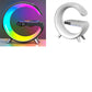 "G-Shaped LED Lamp: Bluetooth Speaker, Wireless Charger"