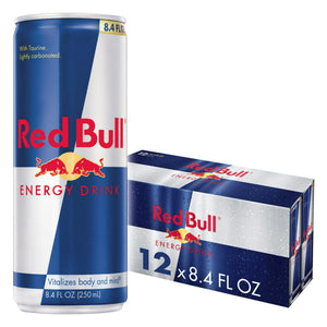 Red Bull Energy Drink, 8.4 fl oz, Pack of 12 Cans